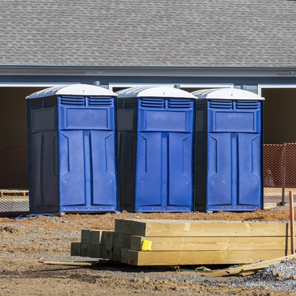 is there a specific order in which to place multiple portable toilets in Falmouth